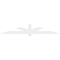 Ekena Millwork Kennewick Architectural Grade PVC Gable Bracket, 84"W x 14"H x 2"D x 4"F, 4/12 Pitch GBP084X14X0204KEN00 - alternate 2